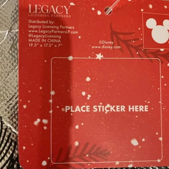 Disney Mickey and Friends Silver Winter Wonderland Reusable Tote - Picture 3 of 4